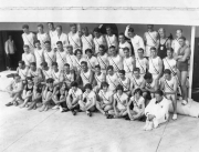 TEAM POSES ON SHIP