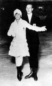 Pierre Brunet and Andrée Brunet-Joly were one of the top pairs in figure skating in the 1920’s and early 1930’s.  They won the gold medal at the 1928 and 1932 Olympics.  They won a bronze in 1924. 

Date - 1920's